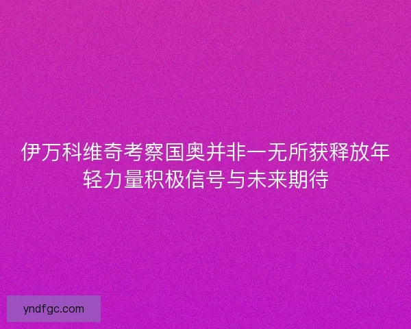 伊万科维奇考察国奥并非一无所获释放年轻力量积极信号与未来期待